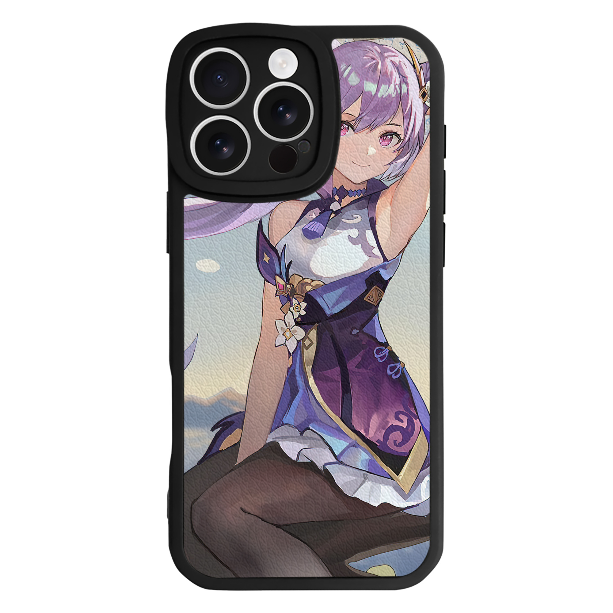 げんし神 genshin 【iPhone 16シリーズ対応】シリコンスマホケース（レザー調） 材質：シリコン